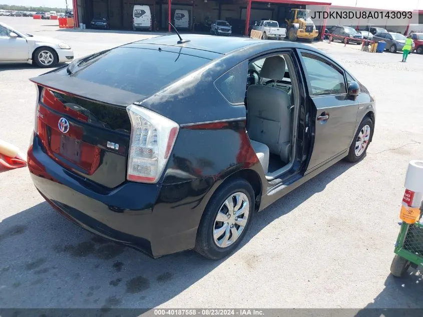 JTDKN3DU8A0143093 2010 Toyota Prius Iii