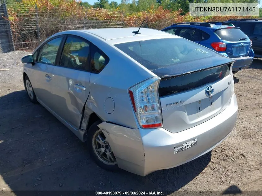 2010 Toyota Prius I VIN: JTDKN3DU7A1171445 Lot: 40193979