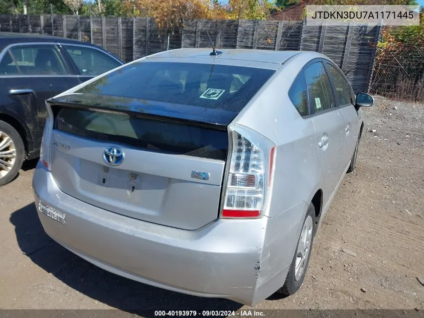 2010 Toyota Prius I VIN: JTDKN3DU7A1171445 Lot: 40193979