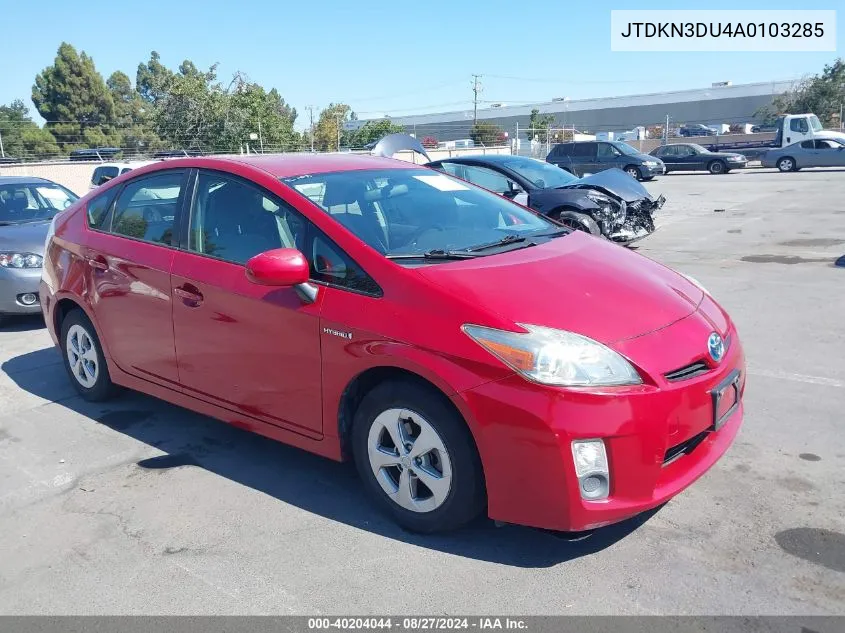 JTDKN3DU4A0103285 2010 Toyota Prius Iii