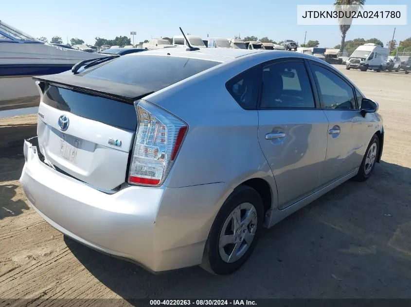 JTDKN3DU2A0241780 2010 Toyota Prius Iii