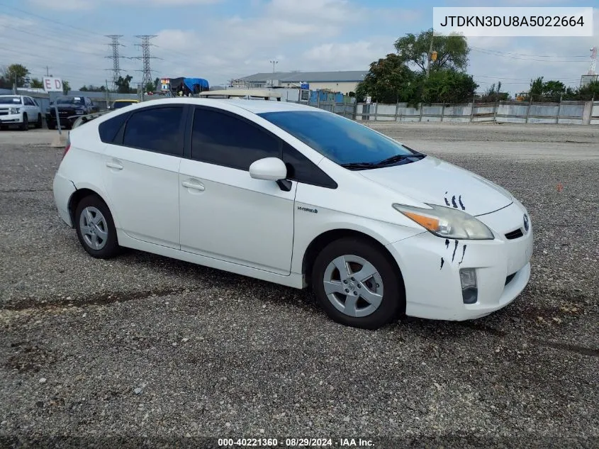 JTDKN3DU8A5022664 2010 Toyota Prius Ii