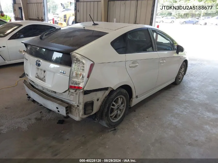 2010 Toyota Prius Ii VIN: JTDKN3DU2A5188677 Lot: 40228120