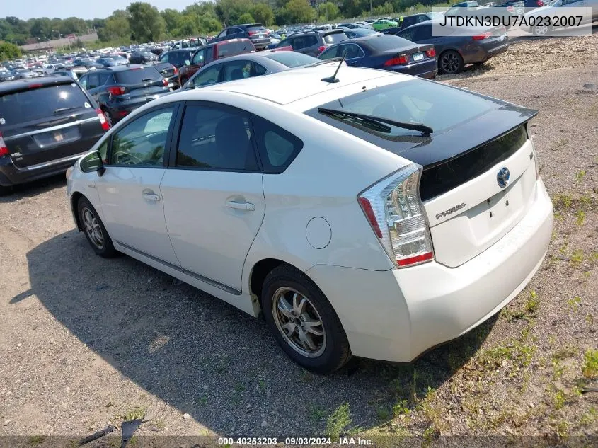 2010 Toyota Prius Ii VIN: JTDKN3DU7A0232007 Lot: 40253203