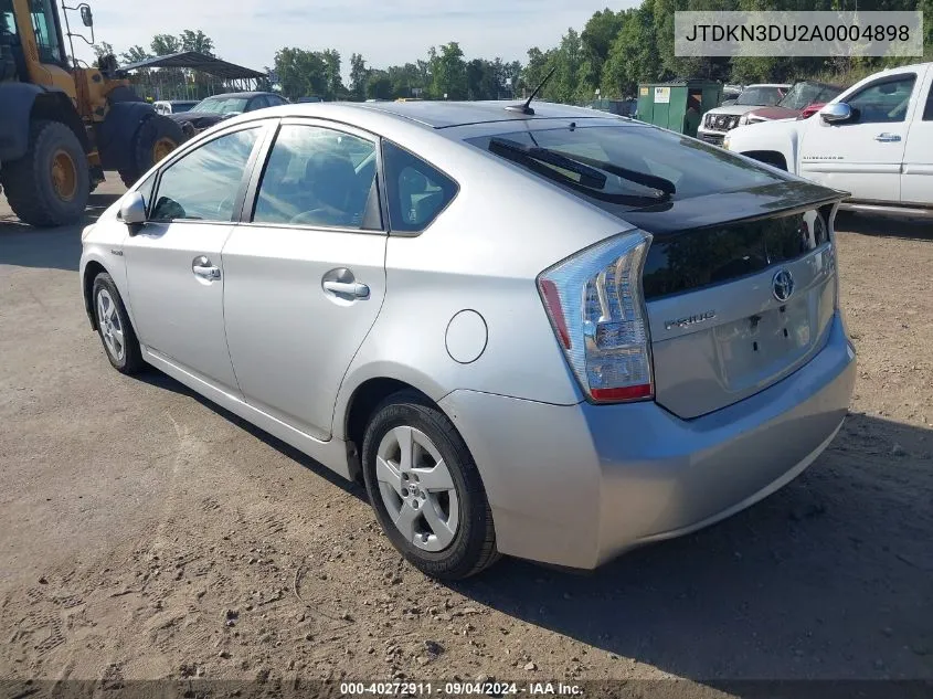 JTDKN3DU2A0004898 2010 Toyota Prius Iii