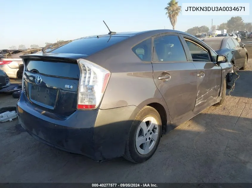 JTDKN3DU3A0034671 2010 Toyota Prius