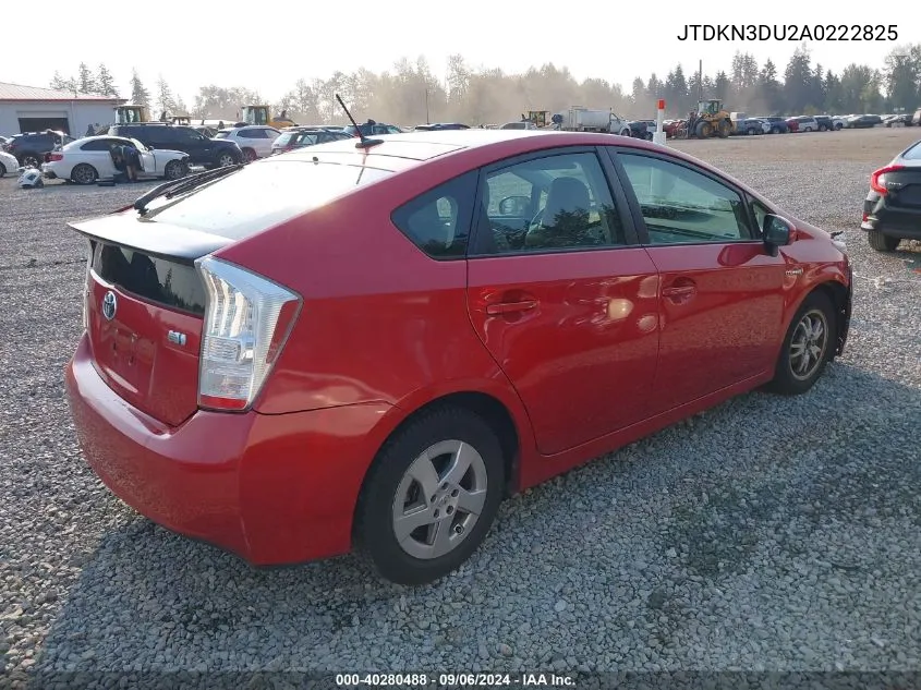 2010 Toyota Prius Iv VIN: JTDKN3DU2A0222825 Lot: 40280488