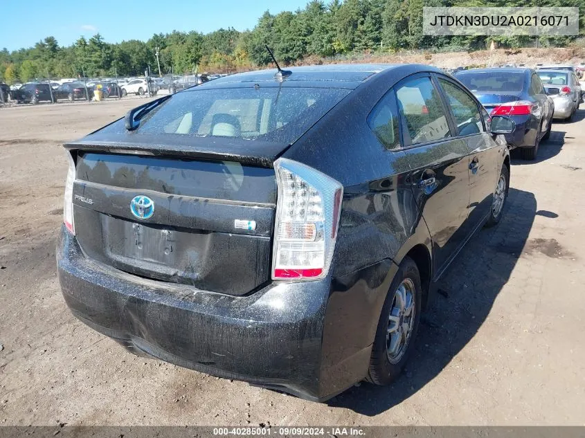 2010 Toyota Prius Iii VIN: JTDKN3DU2A0216071 Lot: 40285001