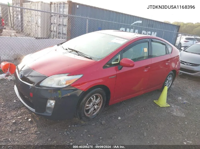 2010 Toyota Prius VIN: JTDKN3DU5A1168396 Lot: 40285275