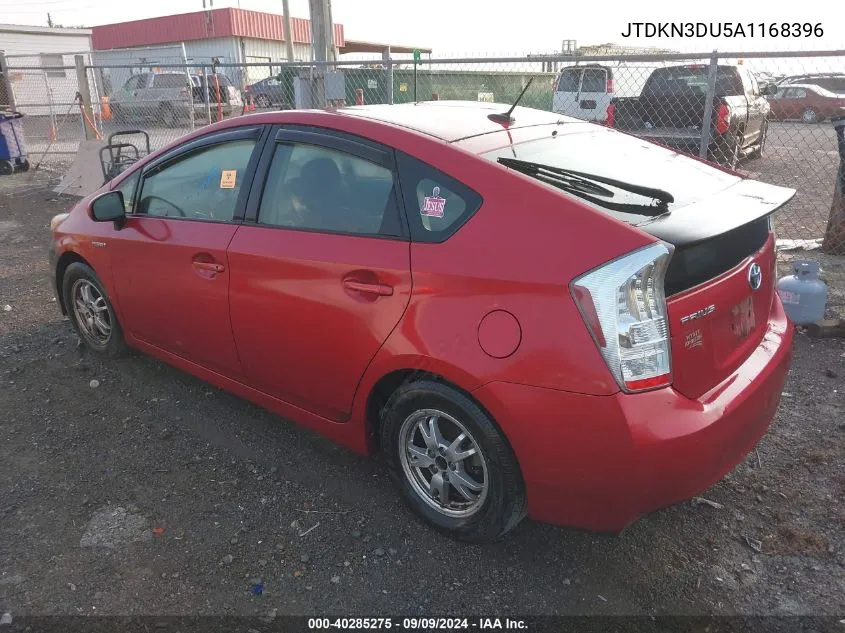 2010 Toyota Prius VIN: JTDKN3DU5A1168396 Lot: 40285275