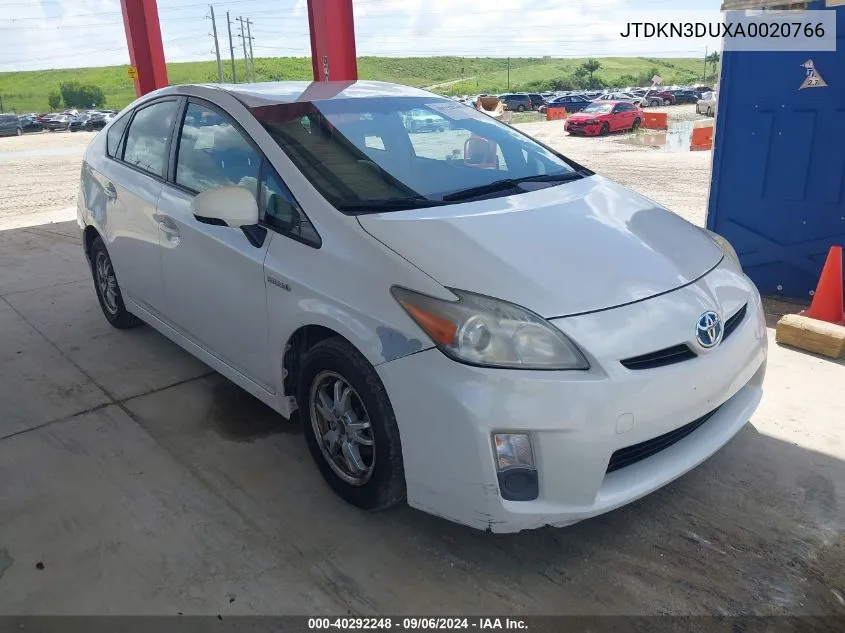 2010 Toyota Prius Iii VIN: JTDKN3DUXA0020766 Lot: 40292248