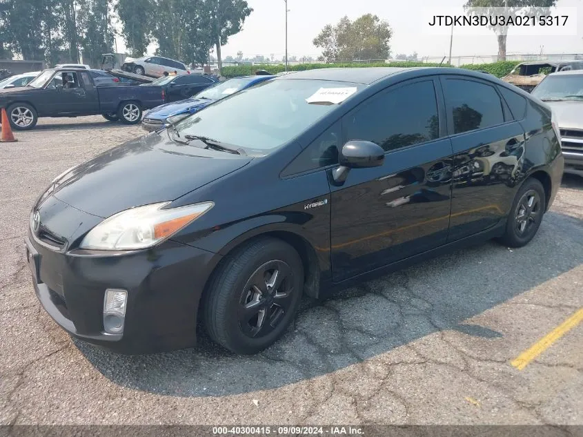 2010 Toyota Prius Iii VIN: JTDKN3DU3A0215317 Lot: 40300415