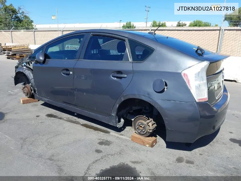 JTDKN3DU2A1027818 2010 Toyota Prius Iii