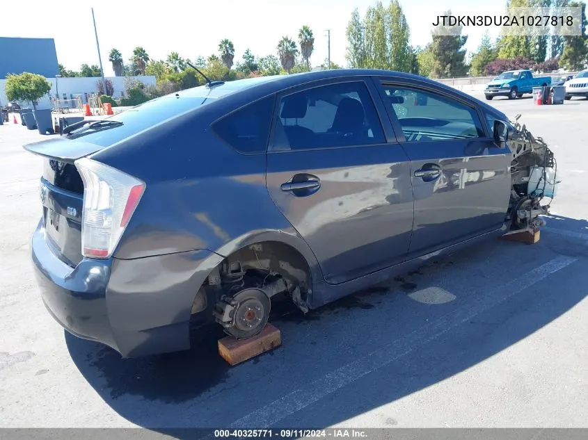 JTDKN3DU2A1027818 2010 Toyota Prius Iii