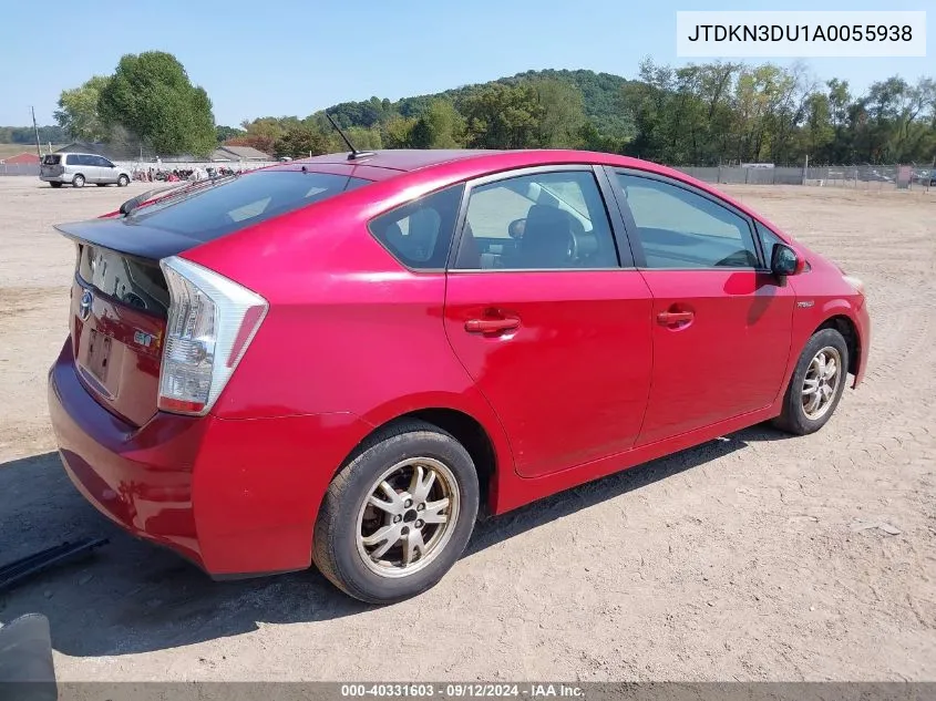 JTDKN3DU1A0055938 2010 Toyota Prius Ii