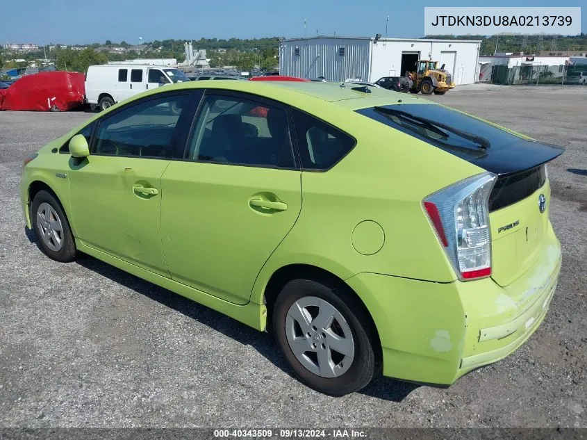 JTDKN3DU8A0213739 2010 Toyota Prius Iii