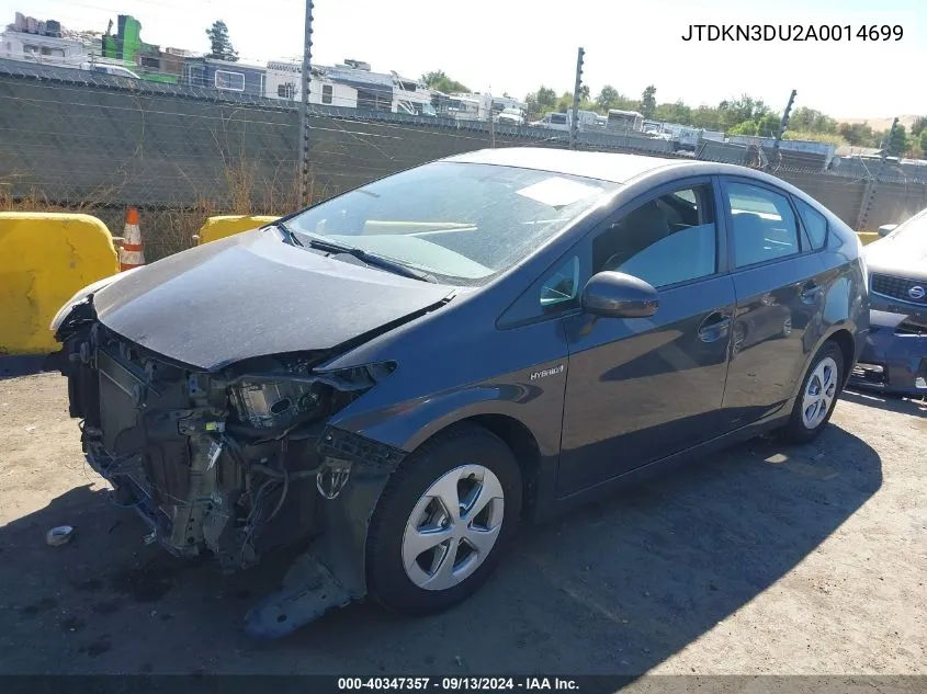 JTDKN3DU2A0014699 2010 Toyota Prius Iv