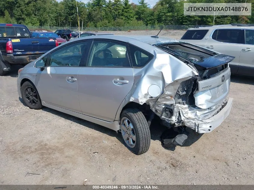 2010 Toyota Prius Iii VIN: JTDKN3DUXA0148876 Lot: 40349246