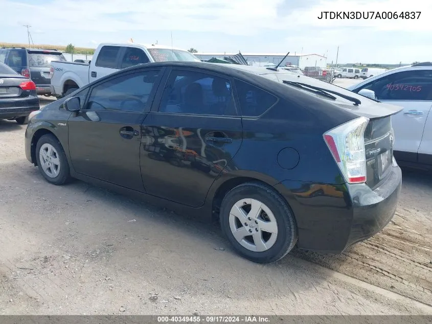 JTDKN3DU7A0064837 2010 Toyota Prius Iv