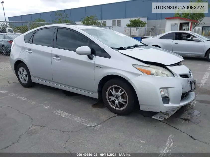 2010 Toyota Prius Ii VIN: JTDKN3DU1A0083724 Lot: 40356129