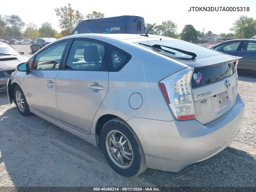 JTDKN3DU7A0005318 2010 Toyota Prius Ii