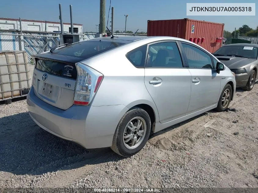 JTDKN3DU7A0005318 2010 Toyota Prius Ii