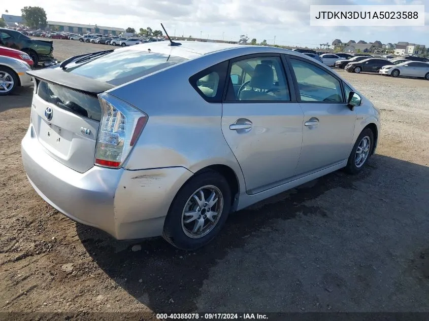 2010 Toyota Prius Iii VIN: JTDKN3DU1A5023588 Lot: 40385078