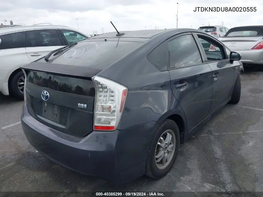 2010 Toyota Prius Ii VIN: JTDKN3DU8A0020555 Lot: 40385299