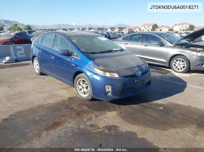 2010 Toyota Prius Ii/Iii/Iv/V/I VIN: JTDKN3DU6A0018271 Lot: 40429739