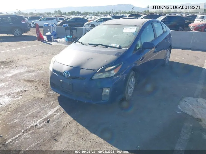 2010 Toyota Prius Ii/Iii/Iv/V/I VIN: JTDKN3DU6A0018271 Lot: 40429739