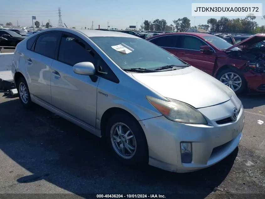 2010 Toyota Prius VIN: JTDKN3DUXA0050172 Lot: 40436204