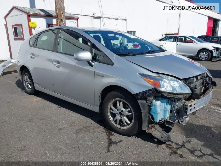 JTDKN3DU9A0046601 2010 Toyota Prius Iii