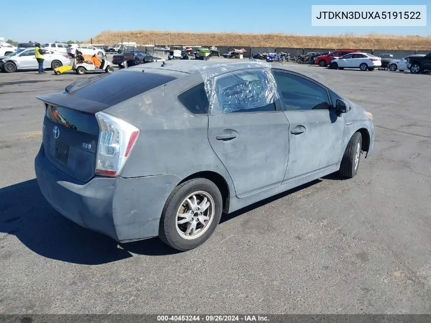 2010 Toyota Prius Iii VIN: JTDKN3DUXA5191522 Lot: 40453244