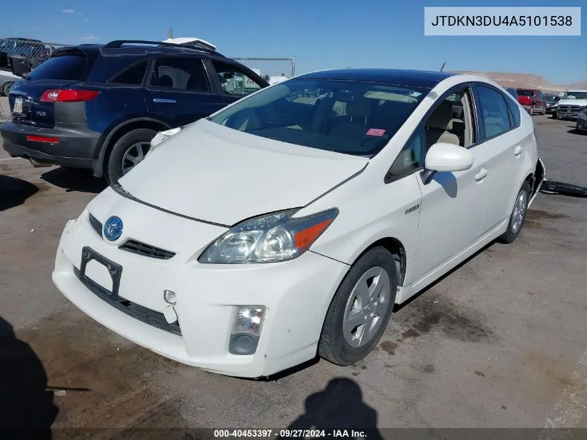 JTDKN3DU4A5101538 2010 Toyota Prius Iii