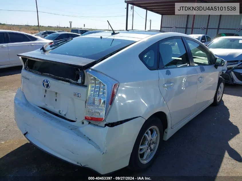 JTDKN3DU4A5101538 2010 Toyota Prius Iii