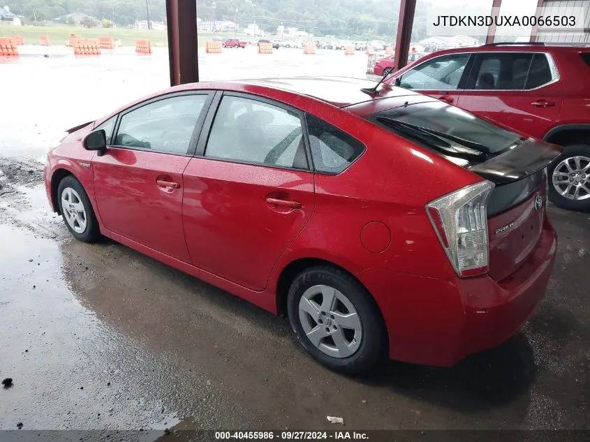 2010 Toyota Prius Ii VIN: JTDKN3DUXA0066503 Lot: 40455986