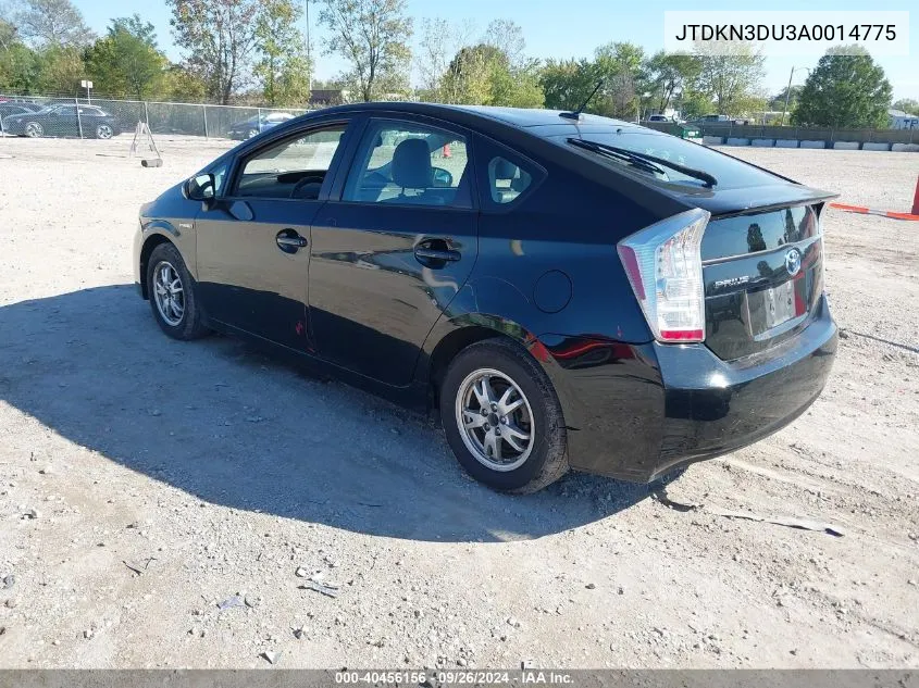 2010 Toyota Prius Iv VIN: JTDKN3DU3A0014775 Lot: 40456156