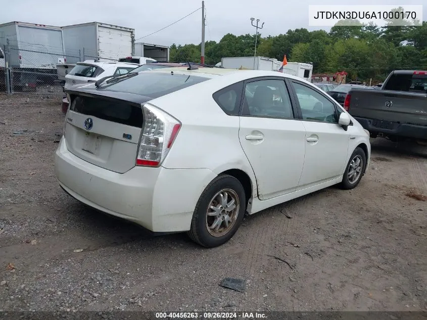 2010 Toyota Prius Iii VIN: JTDKN3DU6A1000170 Lot: 40456263