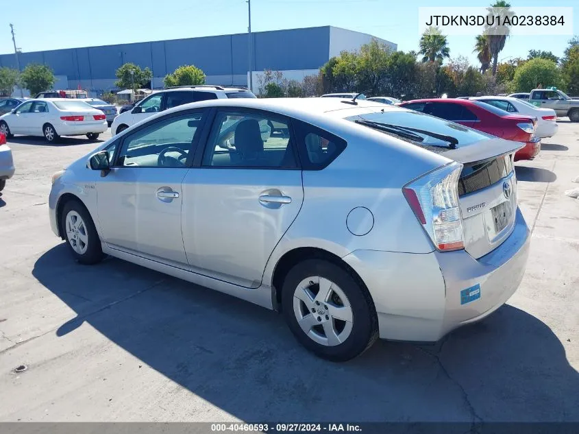 2010 Toyota Prius Iii VIN: JTDKN3DU1A0238384 Lot: 40460593