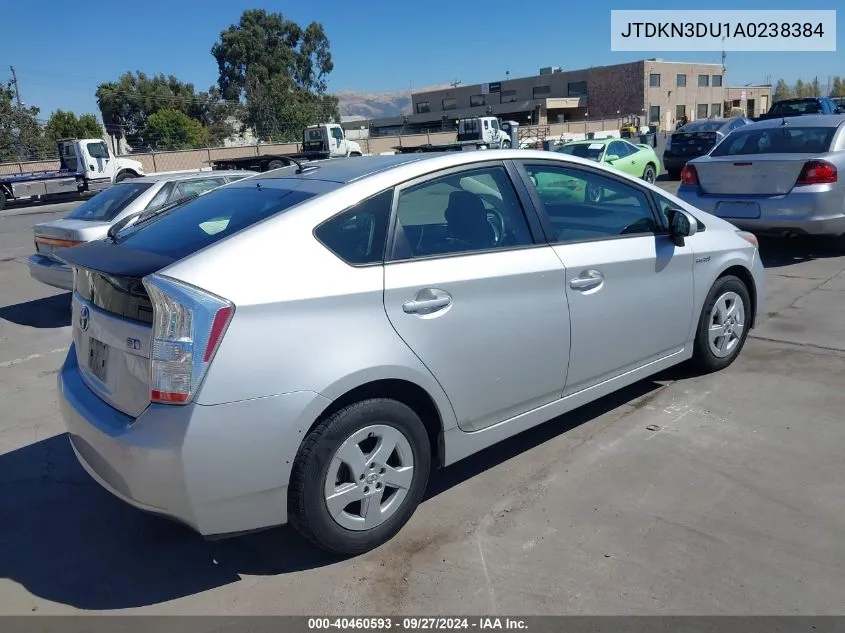 JTDKN3DU1A0238384 2010 Toyota Prius Iii