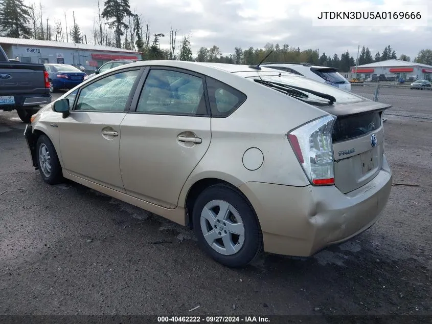 2010 Toyota Prius Iii VIN: JTDKN3DU5A0169666 Lot: 40462222