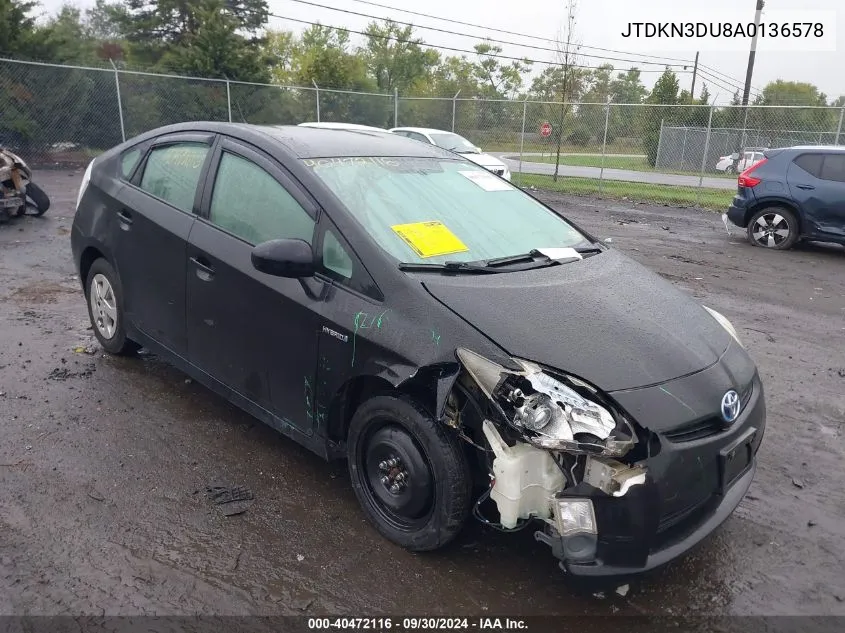 JTDKN3DU8A0136578 2010 Toyota Prius Ii