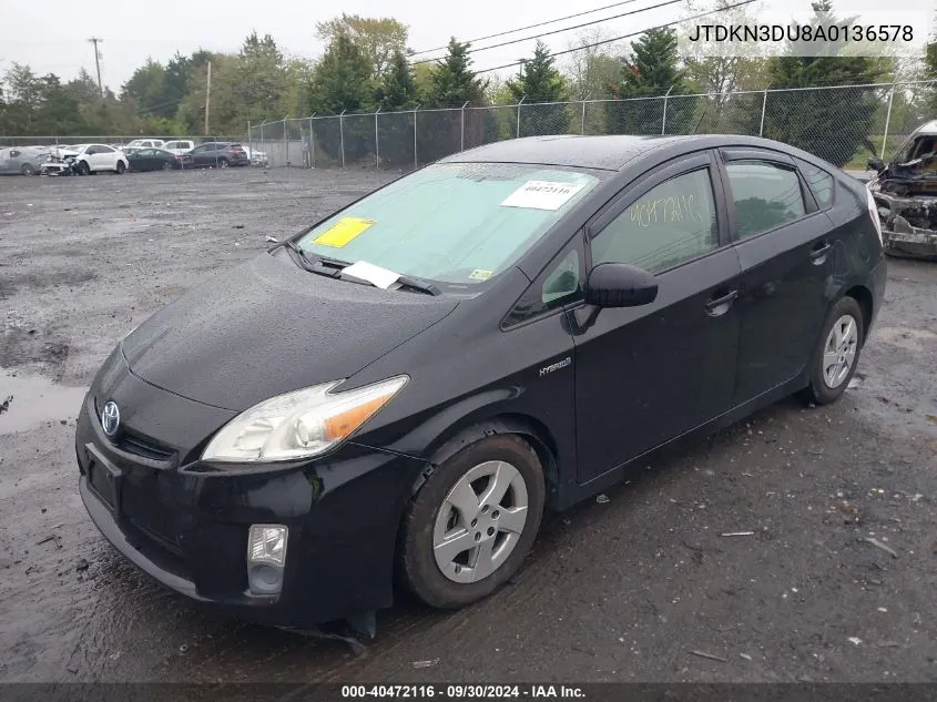 JTDKN3DU8A0136578 2010 Toyota Prius Ii