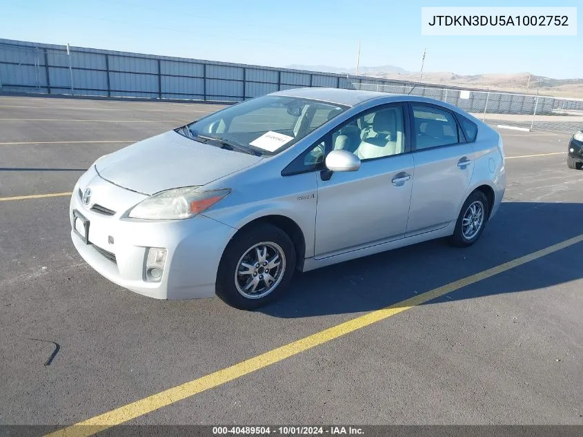 JTDKN3DU5A1002752 2010 Toyota Prius Iv