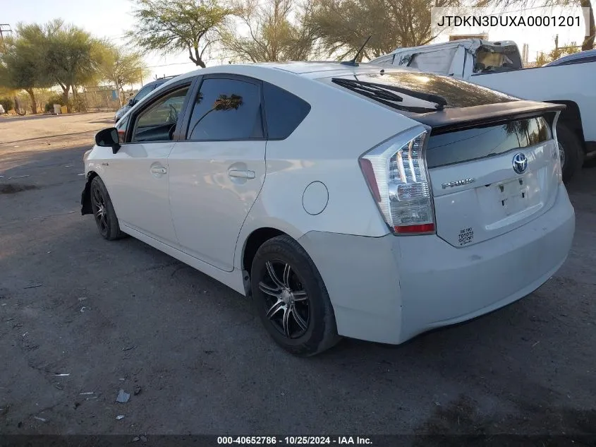 JTDKN3DUXA0001201 2010 Toyota Prius Iv