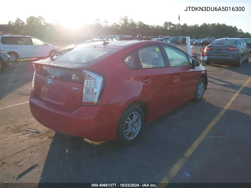 2010 Toyota Prius Iii VIN: JTDKN3DU6A5016300 Lot: 40661377