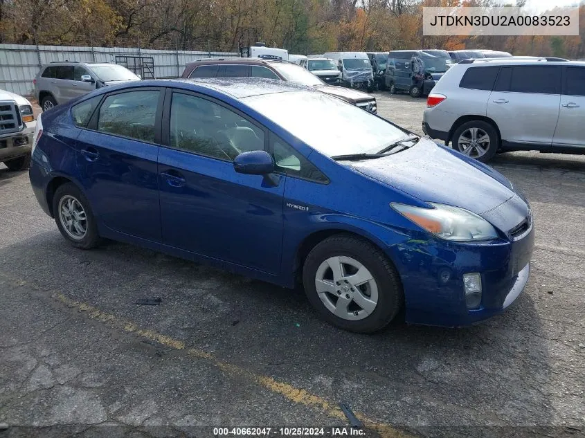 2010 Toyota Prius Ii VIN: JTDKN3DU2A0083523 Lot: 40662047