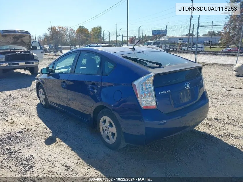 2010 Toyota Prius Ii VIN: JTDKN3DU0A0118253 Lot: 40673902