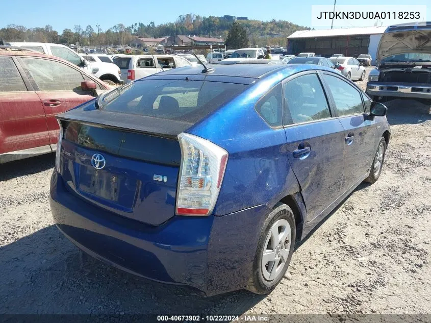 2010 Toyota Prius Ii VIN: JTDKN3DU0A0118253 Lot: 40673902