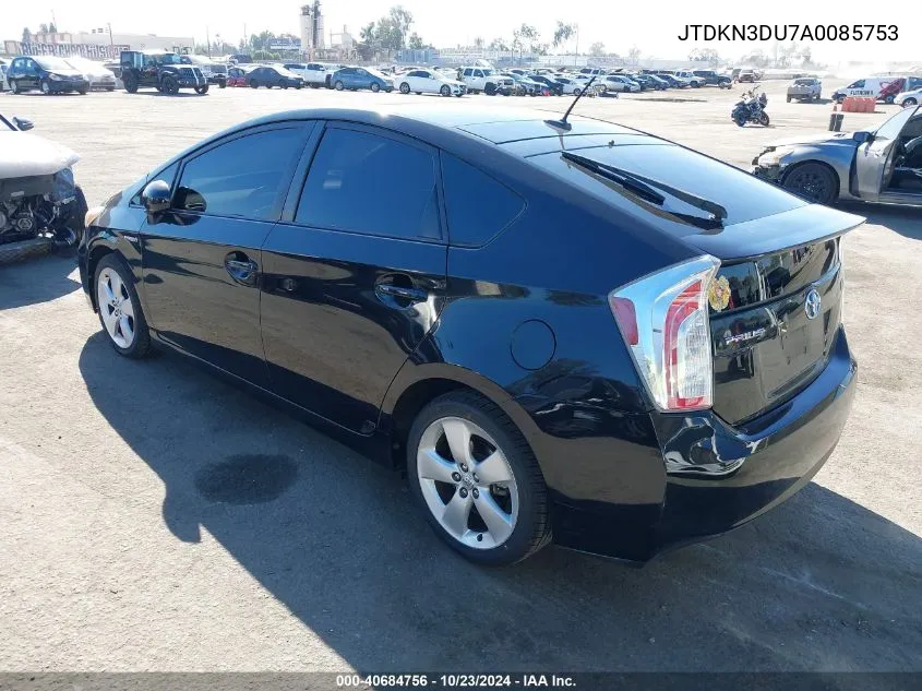 2010 Toyota Prius Iv VIN: JTDKN3DU7A0085753 Lot: 40684756